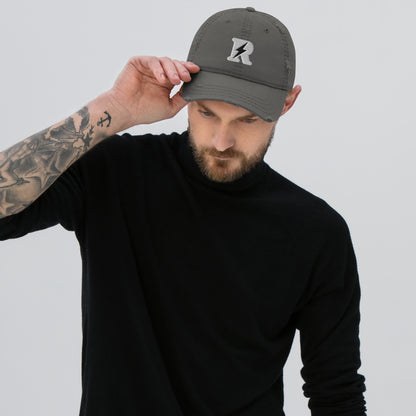 R-Bolt Logo Distressed Cap - Dark