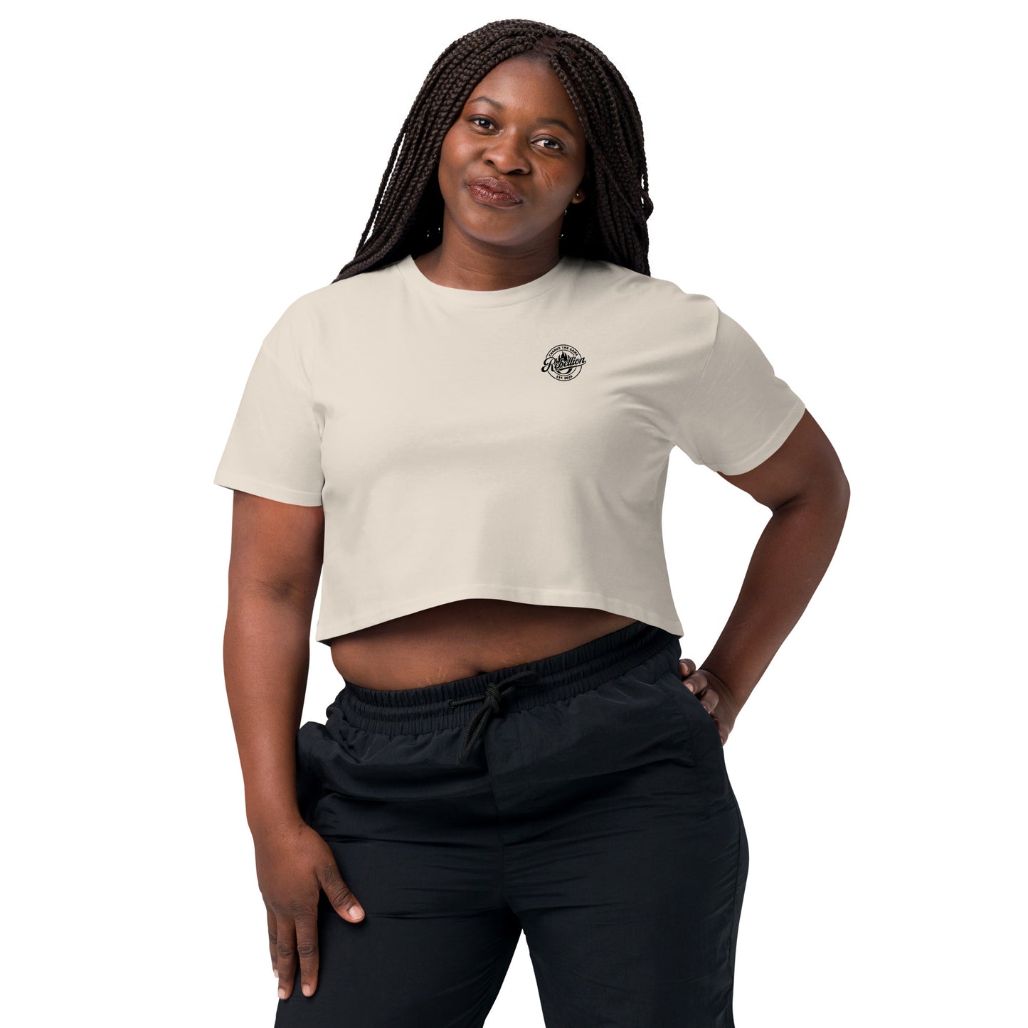 Womens Classic Logo Crop Top - Light